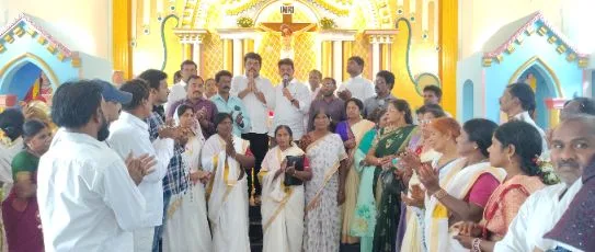 Legislator Attends Church Anniversary : చర్చి వార్షికోత్సవంలో పాల్గొన్న డైనమిక్ శాసనసభ్యులు. WhatsApp Image 2026-10-26 at 17.35.36